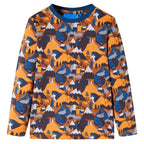 Vidaxl kinderpyjama met lange mouwen 116 cognackleurig