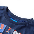 Vidaxl kindershirt met lange mouwen 104 gemêleerd marineblauw