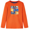 Vidaxl kindershirt met lange mouwen 104 oranje