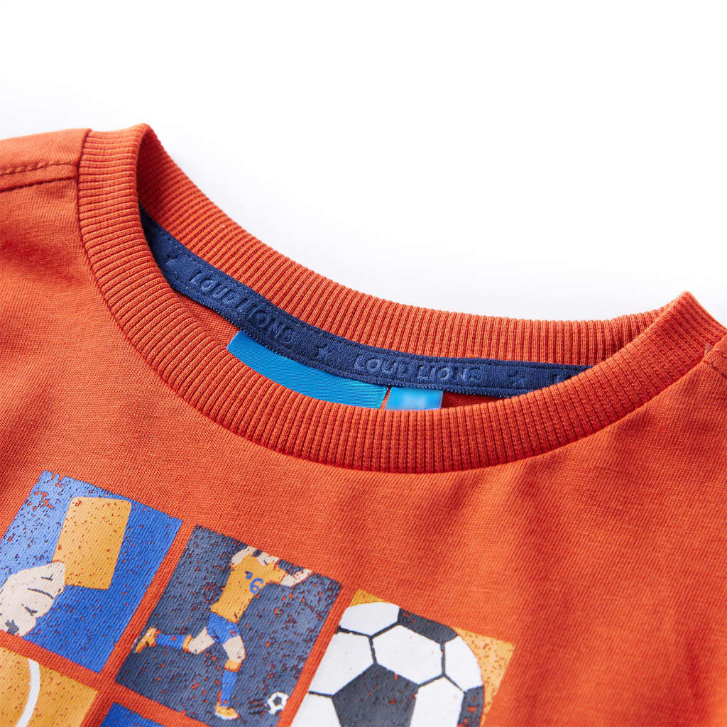 Vidaxl kindershirt met lange mouwen 128 oranje