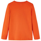 VidaXL Kindershirt met lange mouwen 140 oranje