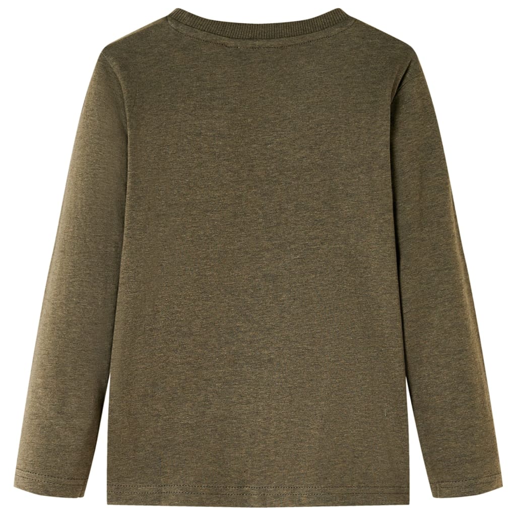 Vidaxl kindershirt met lange mouwen 104 gemêleerd kakikleur