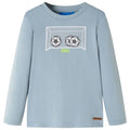 Vidaxl kindershirt met lange mouwen 128 lichtblauw