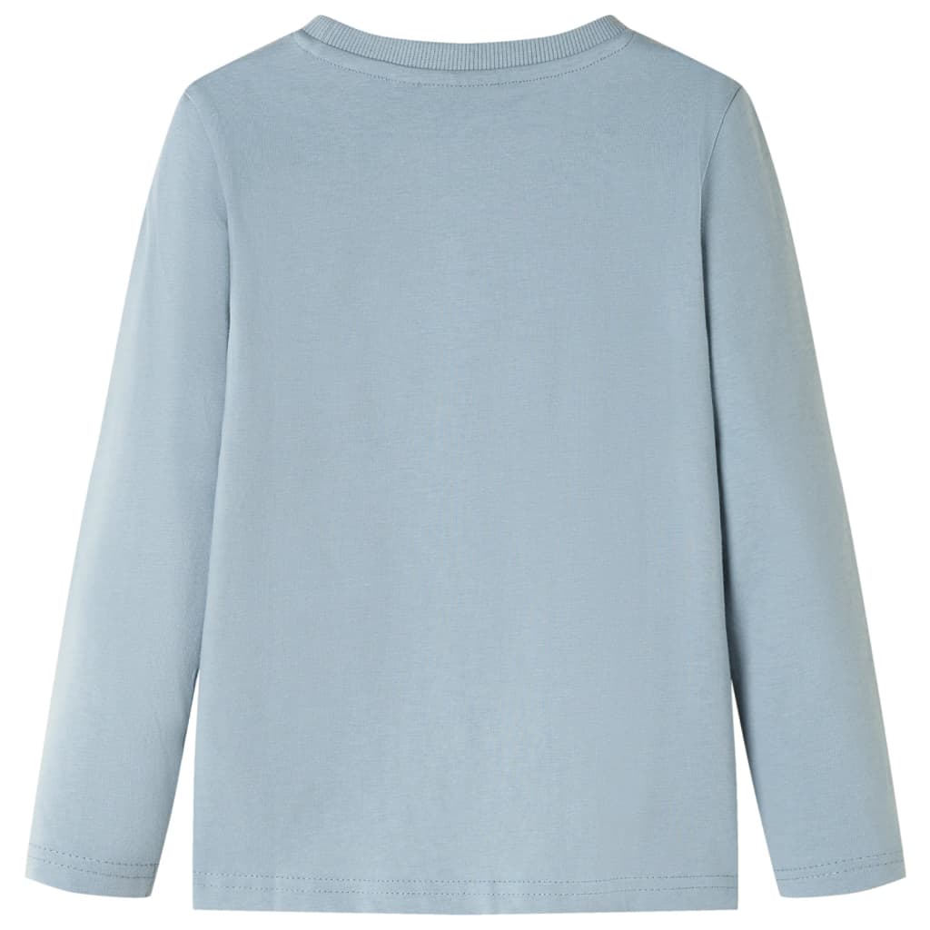 Vidaxl kindershirt met lange mouwen 128 lichtblauw