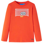 Vidaxl kindershirt met lange mouwen 116 feloranje