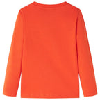Vidaxl kindershirt met lange mouwen 128 feloranje