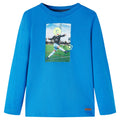 Vidaxl kindershirt met lange mouwen 140 kobaltblauw
