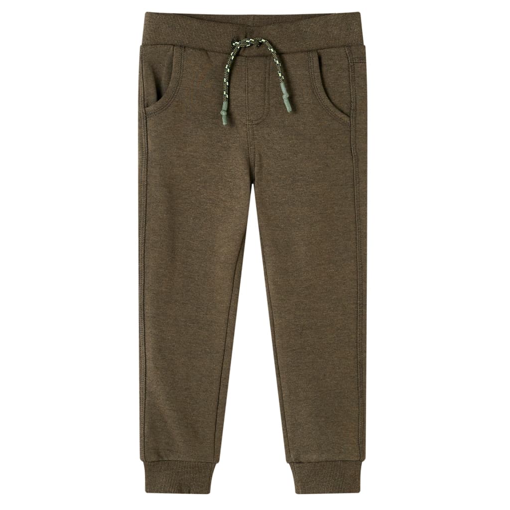 Vidaxl kinderjoggingbroek 104 gemêleerd kakikleurig