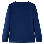 Vidaxl kindershirt met lange mouwen 116 marineblauw