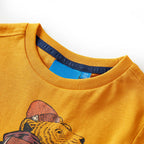VidaXL Kindershirt met lange mouwen 92 okerkleurig