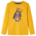 Vidaxl kindershirt met lange mouwen 116 okerkleurig