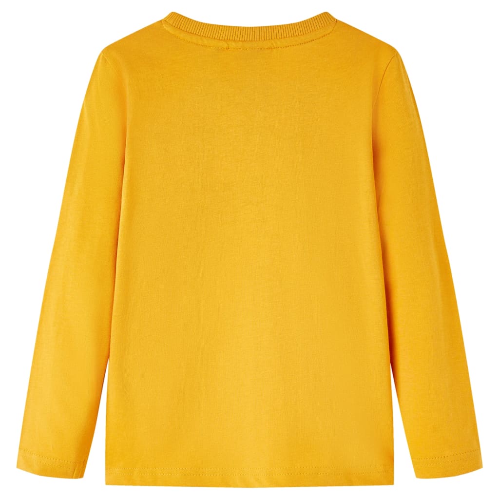 Vidaxl kindershirt met lange mouwen 128 okerkleurig