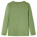 VidaXL Kindershirt met lange mouwen 92 lichtkakikleurig