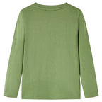 Vidaxl kindershirt met lange mouwen 116 lichtkakikleurig