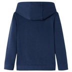 Vidaxl kindertrui met capuchon 92 gemêleerd marineblauw en oranje