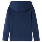 Vidaxl kindertrui met capuchon 128 gemêleerd marineblauw en oranje