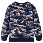 Vidaxl kindertrui 140 marineblauw