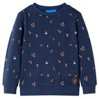 Vidaxl kindertrui 128 gemêleerd marineblauw