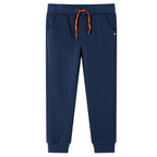 Vidaxl kinderjoggingbroek 92 gemêleerd marineblauw