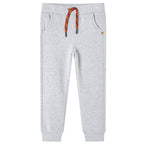 Vidaxl kinderjoggingbroek 104 gemêleerd grijs