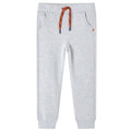 VidaXL Kinderjoggingbroek 140 gemêleerd grijs