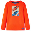 Vidaxl kindershirt met lange mouwen 128 felroranje