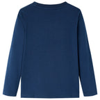 Vidaxl kindershirt met lange mouwen 116 marineblauw