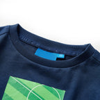 Vidaxl kindershirt met lange mouwen 116 marineblauw