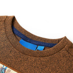 Vidaxl kindershirt met lange mouwen 116 gemêleerd cognackleur