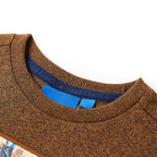 VidaXL Kindershirt met lange mouwen 140 gemêleerd cognackleur