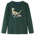Vidaxl kindershirt met lange mouwen 104 donkergroen