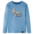 VidaXL Kindershirt met lange mouwen 116 medium blauw