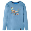 VidaXL Kindershirt met lange mouwen 128 medium blauw