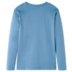VidaXL Kindershirt met lange mouwen 140 medium blauw