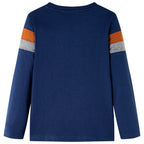 Vidaxl kindershirt met lange mouwen 104 marineblauw
