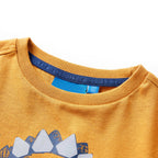 Vidaxl kindershirt met lange mouwen 104 donkerokerkleurig