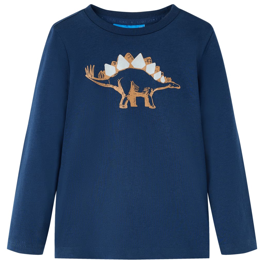 Vidaxl kindershirt met lange mouwen 104 marineblauw