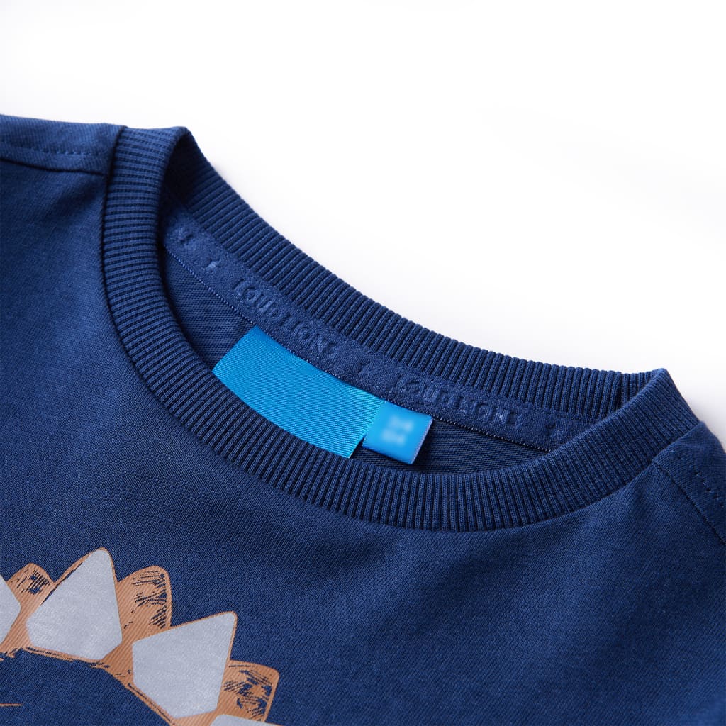 Vidaxl kindershirt met lange mouwen 116 marineblauw