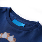 Vidaxl kindershirt met lange mouwen 116 marineblauw