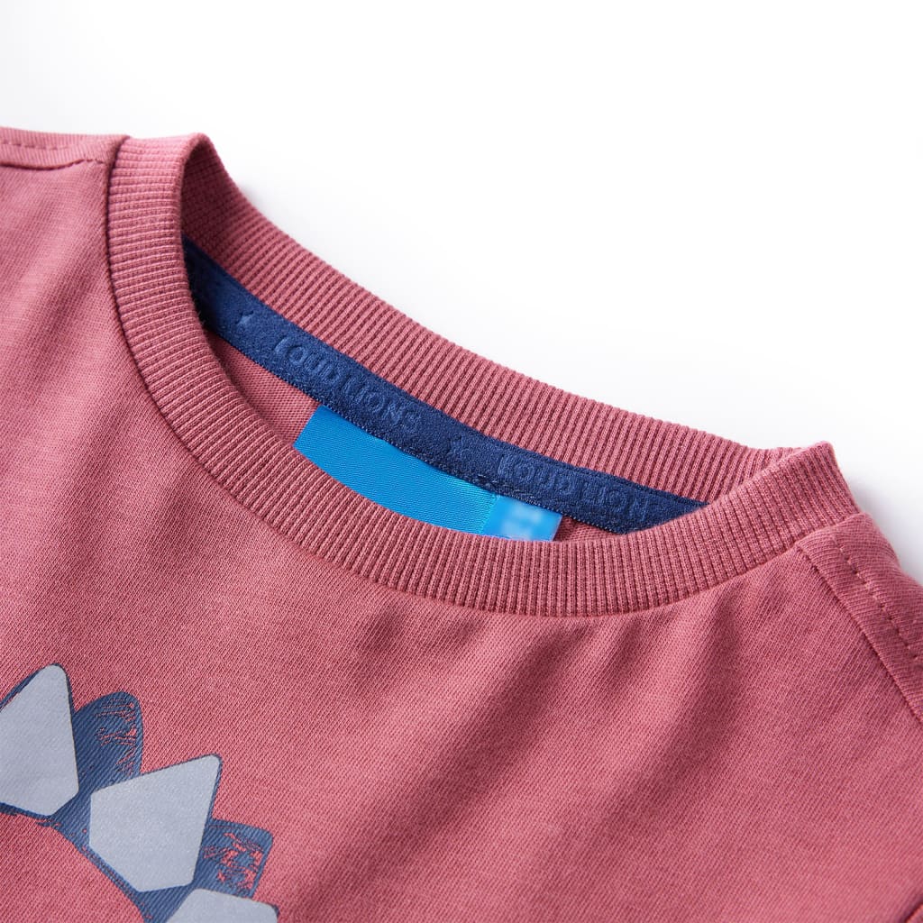 Vidaxl kindershirt met lange mouwen 104 donkerrood