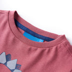 Vidaxl kindershirt met lange mouwen 116 donkerrood