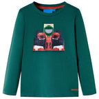 VidaXL Kindershirt met lange mouwen 104 groen
