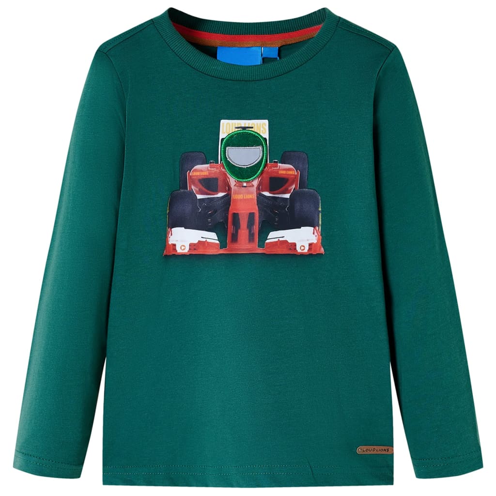 Vidaxl kindershirt met lange mouwen 128 groen