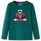 Vidaxl kindershirt met lange mouwen 128 groen