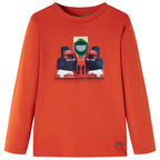 VidaXL Kindershirt met lange mouwen 104 oranje