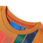 Vidaxl kindershirt met lange mouwen 116 donkerokerkleurig