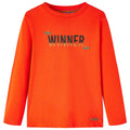 Vidaxl kindershirt met lange mouwen 104 felroranje