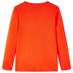 Vidaxl kindershirt met lange mouwen 104 felroranje
