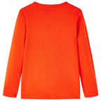 Vidaxl kindershirt met lange mouwen 116 felroranje