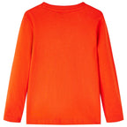 Vidaxl kindershirt met lange mouwen 128 felroranje